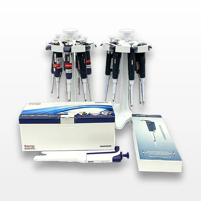 Rainin Manual Single-Channel Pipettes Set of 18 with Holders