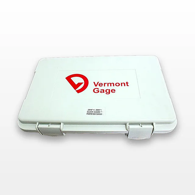 Vermont Gage 901100500 Pin Gage Set .2510-.5000 ZZ with Black Guard