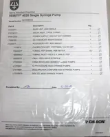 Gilson Verity 4020 Syringe Pump 4000 Series for HPLC Liquid Handling