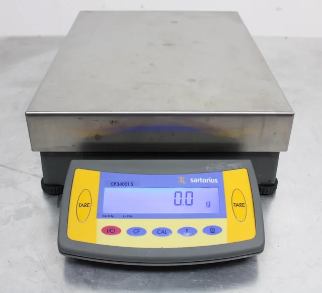 Sartorius CP34001S Lab Bench Scale 34000g Capacity 230V CP34001S 0.1g Readability