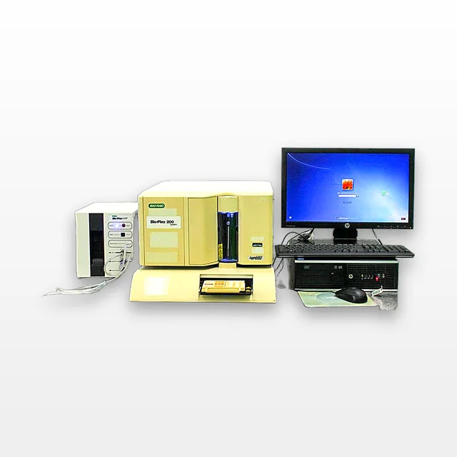 BIO-RAD Luminex Bio-Plex 200 System with Luminex XYP, 100/200, 2014, Includes Computer