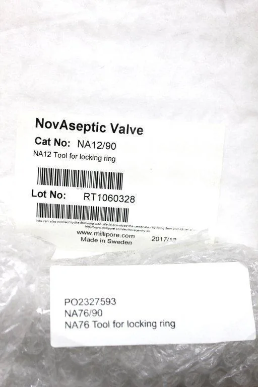 Millepore NovAseptic Valve Kit Tightening Tool NA76/90, New
