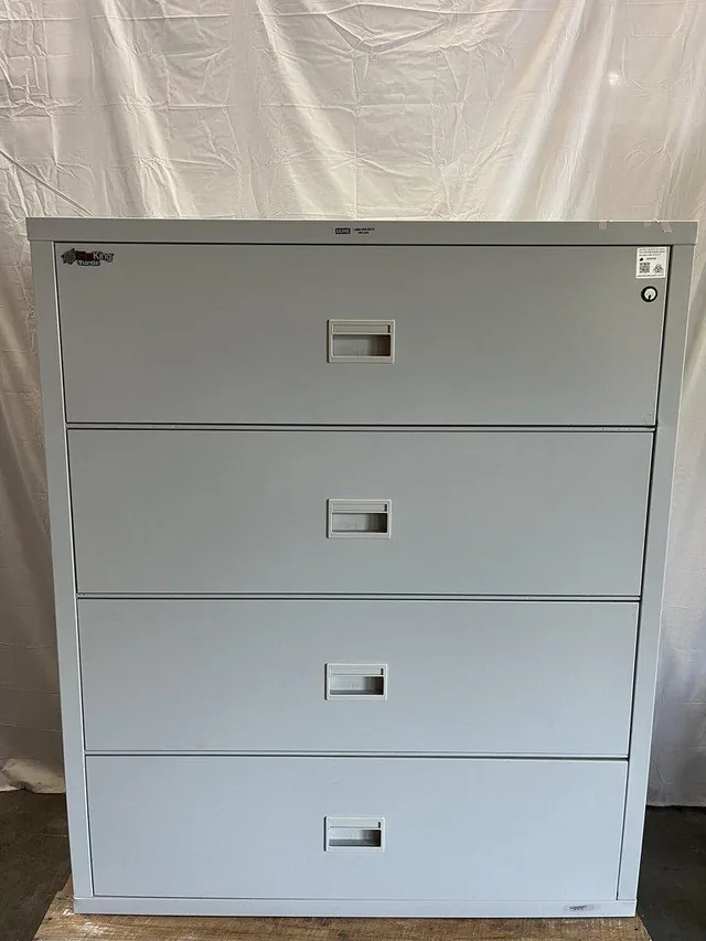 FireKing Turtle Fire-Proof Cabinet 4-Drawer Secure Document Storage
