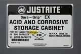 Justrite Acid and Corrosive Storage Cabinet 15 gal/57L Model 8825072