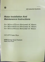 GE 5KS324ATE205A 40 HP Industrial AC Motor 1780 RPM, ODP Design