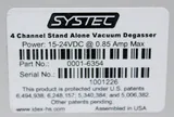 Systec 4 Channel Stand Alone Vacuum Degasser 0001-6354 for HPLC LC-MS
