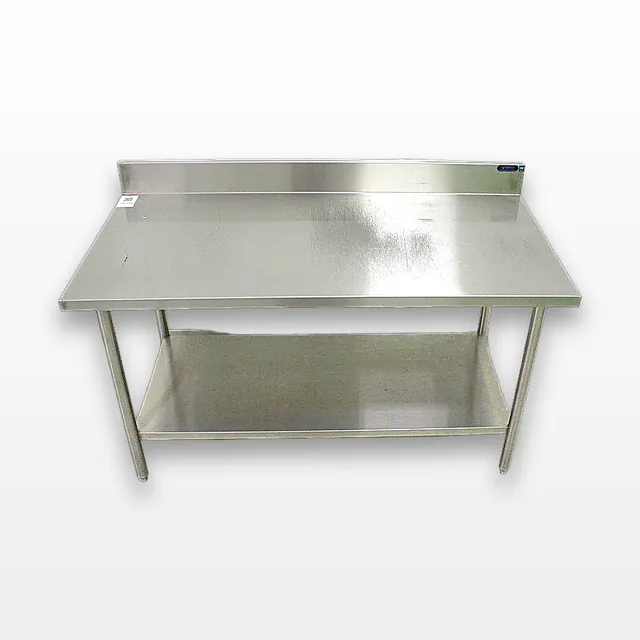 Amtekco Stainless Steel Lab. Table with Backsplash Industrial Use VG Condition