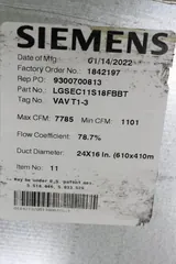 Siemens LGSEC11S18FBBT Lab Air Terminal, 2022, Good Condition