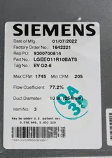 Siemens LGEEO11R10BATS Exhaust Air Terminal, New, Manufacture Date 2022