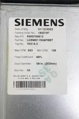 Siemens LGSMX11S08FBBT Lab Air Terminal New Unused Aluminum Fin Design