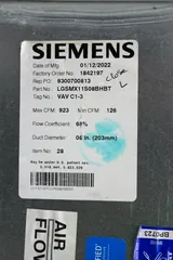 Siemens LGSMX11S08BHBT Laboratory Room Supply Air Terminal New Unused