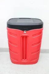 N/A 8' Curved Container Storage on Wheels - Portable Plastic Organizer