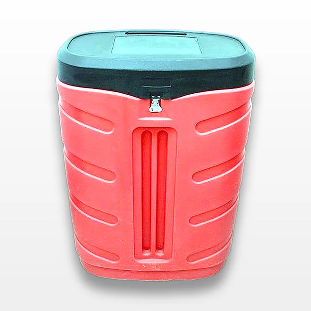 N/A 8' Curved Container Storage on Wheels - Portable Plastic Organizer