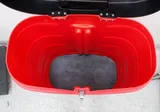 N/A 8' Curved Container Storage on Wheels - Portable Plastic Organizer