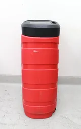N/A 8' Curved Container Storage on Wheels - Portable Plastic Organizer