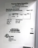 Thermo REL7504A22 Laboratory Refrigerator Triple Solid Door Storage Unit