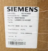 Siemens LGSMX11S14OOBT Laboratory Room Air Terminal Supply System