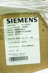 Siemens LGSMX11S12OOBT Laboratory Air Terminal Supply Unit New 2022