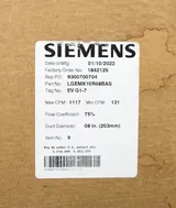 Siemens LGEMX10R08BAS Laboratory Room Exhaust Air Terminal, New COU