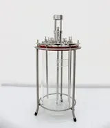 Applikon Biotechnology -1 to 0.5 barg 6 L Bioreactor Glass Vessel, Excellent E