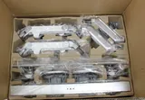 Humanscale M8 Clamp Mount Dual Monitor Arms Set, Polished Aluminum, New