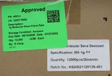 Kunshan Wisepac Molecular Sieve Desiccant 1g Pallet of 12000pcs