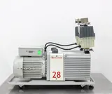 Edwards Dual E2M28 Vacuum Pump Set with Drip Pan, Dual-Stage, Quiet Operation