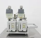 Edwards Dual E2M28 Vacuum Pump Set with Drip Pan, Dual-Stage, Quiet Operation