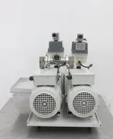 Edwards Dual E2M28 Vacuum Pump Set with Drip Pan, Dual-Stage, Quiet Operation