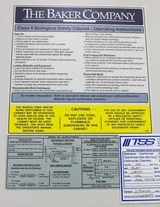 The Baker Company SG503A-HE Biological Safety Cabinet 120V 60Hz