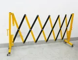 Uline H-2733, H-2734 Portable Folding Safety Barrier Set with Frame Sign Holder