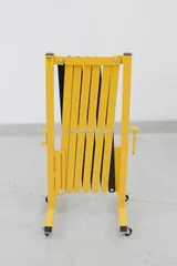 Uline H-2733, H-2734 Portable Folding Safety Barrier Set with Frame Sign Holder