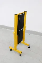 Uline H-2733, H-2734 Portable Folding Safety Barrier Set with Frame Sign Holder