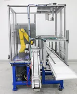 IDI Pick and Place Custom Robot Cell with FANUC System R-30iB Mate