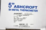 Ashcroft 5'' Bi-metal Thermometer -20 to 120°F 6in Stem Set of 19 Pcs