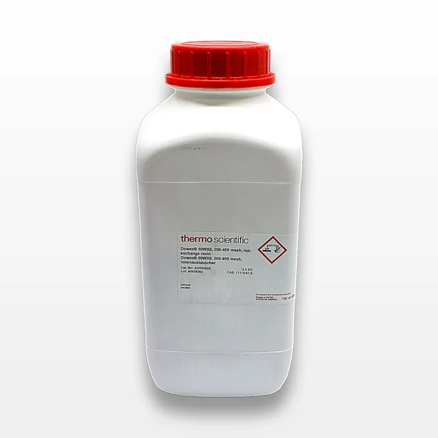Thermo Scientific Dowex 50WX8 Ion-Exchange Resin, 200-400 Mesh, 2.5 KG