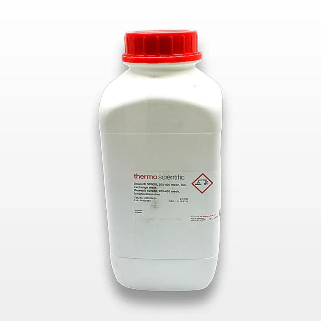 Thermo Scientific Dowex 50WX8 Ion-Exchange Resin 200-400 Mesh, 2.5KG Bottle
