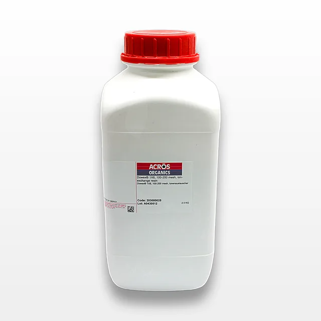 Acros Organics Dowex 1X8 Ion-Exchange Resin Beads 2.5kg Bottle Cl Form