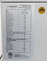 Nano NDX 0110-115601 Refrigerated Air Dryer 09822, Near New Condition