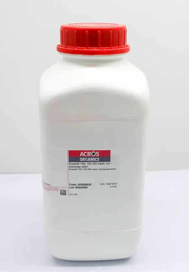 Acros Organics Dowex 1X8 Ion-Exchange Resin 100-200 Mesh 2.5Kg Bottle