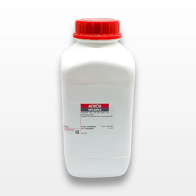 Acros Organics Dowex 1X8 Ion-Exchange Resin 100-200 Mesh 2.5Kg Basic Anion Separator