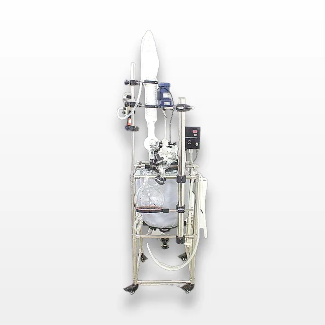 20L Jacketed Glass Reactor 20L Jacketed Glass Reaction Vessel with Stirrer