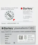Barkey Plasmatherm C&G Plasma Thawing Device New In Box 100-120V 50/60Hz