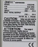 OneAC CSS2248 Power Conditioner - 208V 50/60Hz - Good Condition