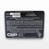 CEP 6506-GU Portable Power Distribution Unit Outdoor Use 120V/220V