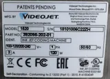 Videojet 1520 Inkjet Printer Medium-Duty Coding Applications Used