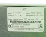 Sanyo HF-5020W Household Freezer for Cold Storage -20C, Good Condition