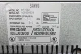 Sanyo HF-502 Household Freezer Undercounter -18C Compact Storage