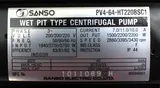 Sanso Electric Co. HRZ-S0099 Wet Pit Centrifugal Pump 200-220V 50Hz/60Hz