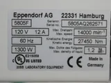 Eppendorf Centrifuge 5804R Centrifugation 120V 60Hz -9C to 40C